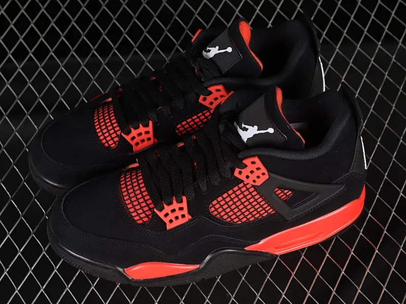 All categories Air Jordan Jordan series basketball shoes Air Jordan 4 LJR version Air Jordan 4 Retro "University Blue" AJ4 Joe 4 new black and red retro casual sports culture basketball shoes CT8527-016
